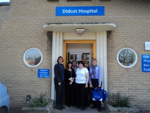 Staff from OHFT welcome visitors from Canada.