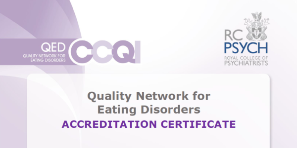 Image related to Eating Disorders QED quality assured by RCPsych