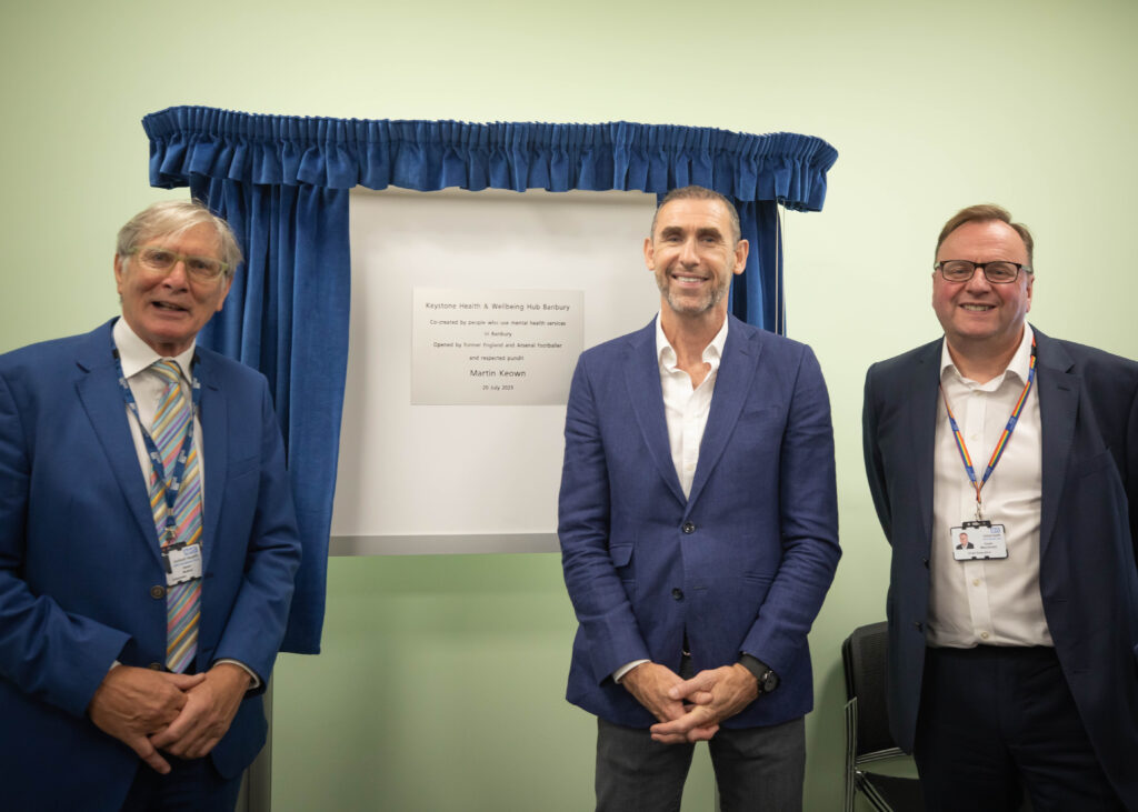 L-R OHFT chair David Walker, Martin Keown, OHFT CEO Grand Macdonald